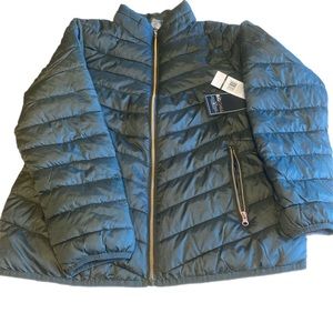 Big Chill Women’s Green Puffer Coat, Size L, New With Tags